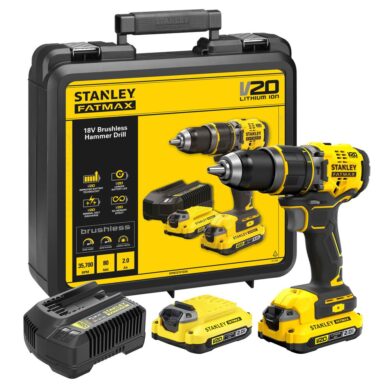 STANLEY SFMCD721D2K-QW Aku vrtačka příklepová 20V 2x2,0Ah SFM  (0000414)