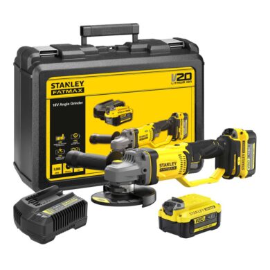 STANLEY SFMCG400M2K-QW Aku bruska úhlová 125mm 20V 2x4,0Ah  (0000415)