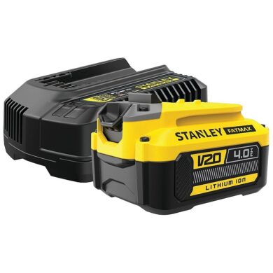 STANLEY SFMCB14M1-QW Set 1x akumulátor 20V 4,0Ah + nabíječka 4,0A SFM  (7919258)