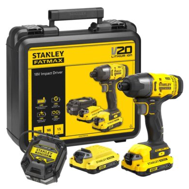 STANLEY SFMCF800C2K-QW Aku rázový utahovák 20V 2x1,5Ah 1/4" SFM  (7919287)