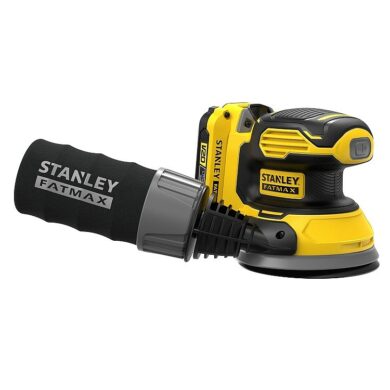 STANLEY SFMCW220D1S-QW Aku bruska excentrická 125mm 20V 1x2,0Ah SFM  (7919320)