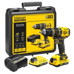 STANLEY SFMCD721D2K-QW Aku vrtačka příklepová 20V 2x2,0Ah SFM - Aku vrtaka pklepov 20V 2x2,0Ah