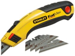 STANLEY 7-10-778 Nůž zásuvný bimateriální 180mm FatMax - Zasouvac n s 5ks karbidovch epel