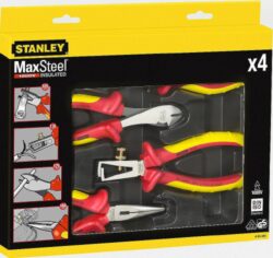 STANLEY 4-84-489 Sada kleští 4dílná VDE 1000V MaxSteel - Sada klet MaxSteel