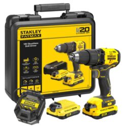 STANLEY SFMCD710D2K-QW Aku vrtačka 20V 2x2,0Ah SFM - Bezuhlkov aku vrtaka, 2 stupov pevodovka pro optimln penos sly pi roubovn s maximlnm toivm momentem 60 Nm. 2x akumultor s kapacitou 2,0Ah ady V20. STANLEY
