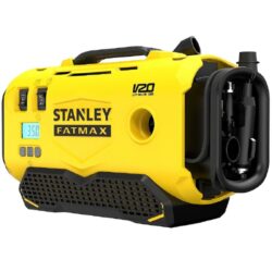 STANLEY SFMCE520B-QW Aku kompresor 20V BASIC (bez aku) SFM - Aku kompresor (bez aku) s funkc automatickho vypnut umouje uivatelm zadat poadovan nastaven PSI a odejt, zatmco digitln midlo poskytuje snadno iteln displej.